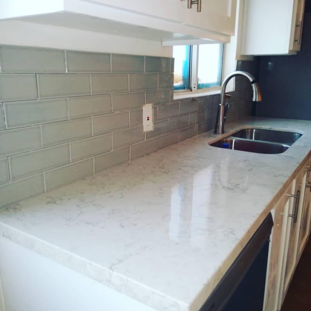 Brand new remodeled kitchen countertop